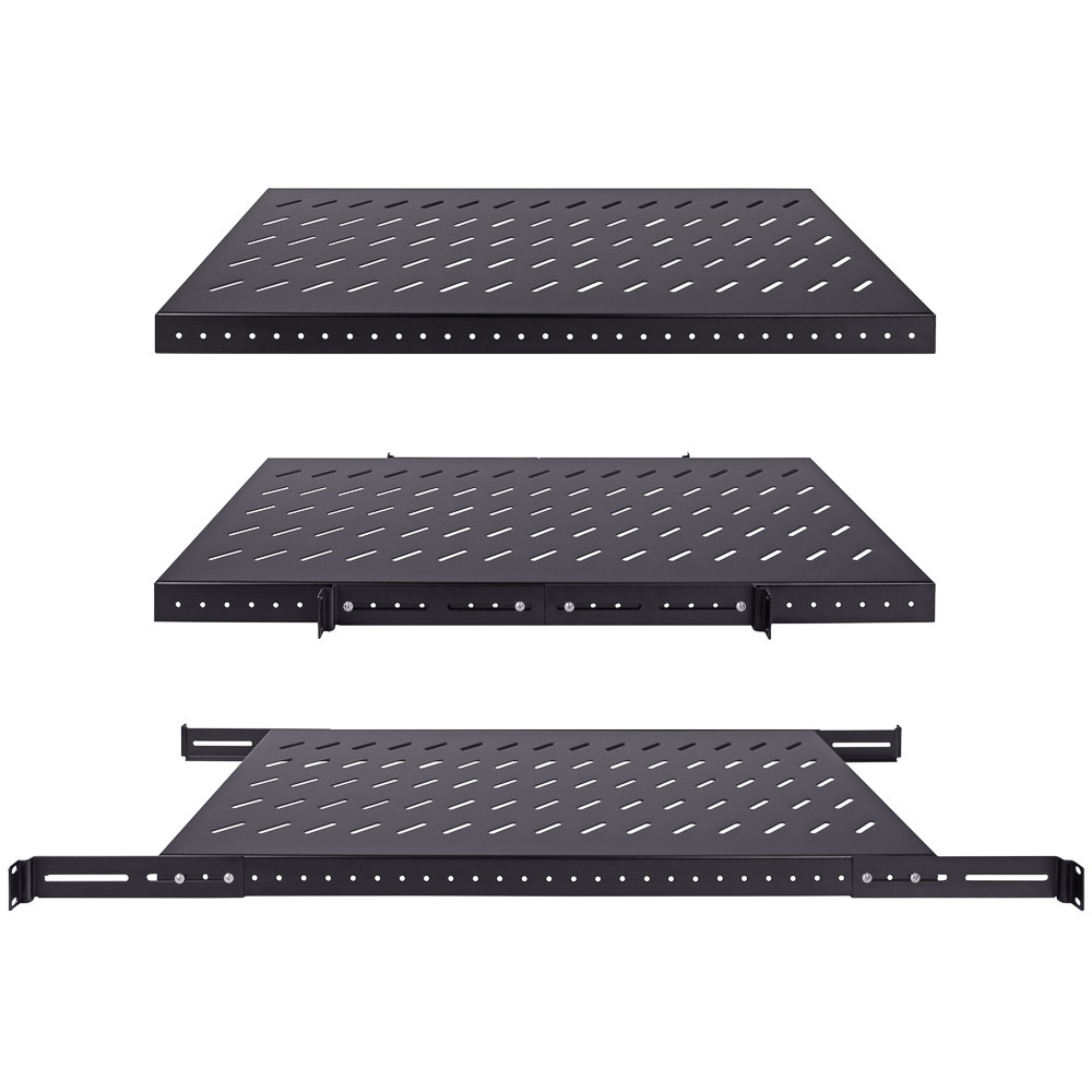 NavePoint 1U Vented 4-Post Shelf 32