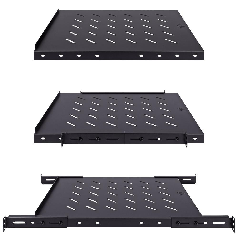 NavePoint 1U Vented 4-Post Shelf 22