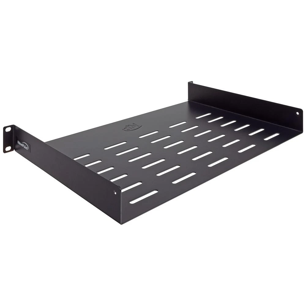 NavePoint 1U Vented Rack Tray Universal Rack Tray 11" (270mm) Deep No Lip