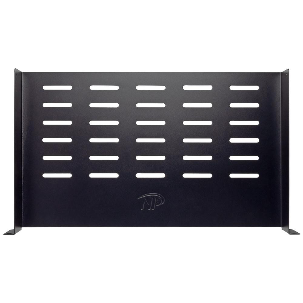 NavePoint 1U Vented Rack Tray Universal Rack Tray 11" (270mm) Deep No Lip
