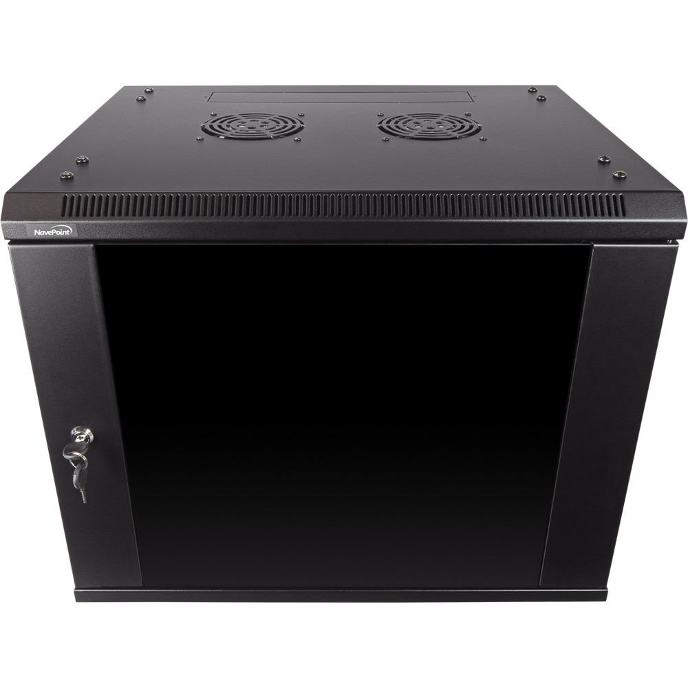 NavePoint 9U 450mm Depth Wallmount Networking Cabinet (Pro Series
