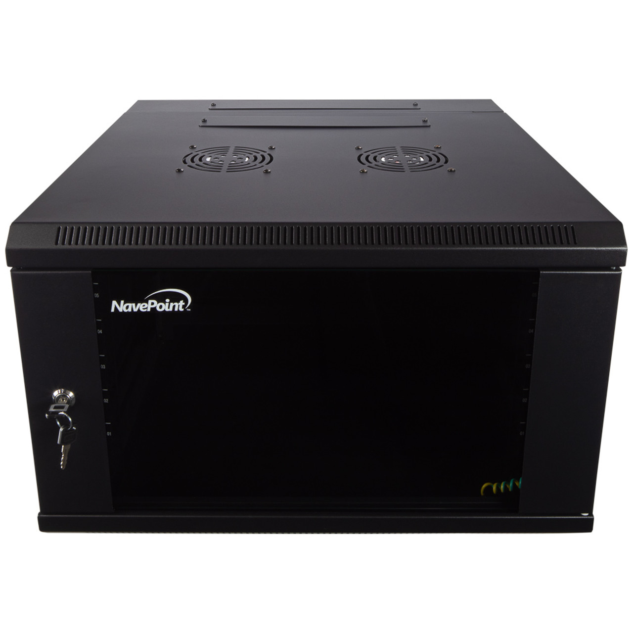 NavePoint 6U Wall-Mount Network Cabinet, 600mm Depth, Hinged