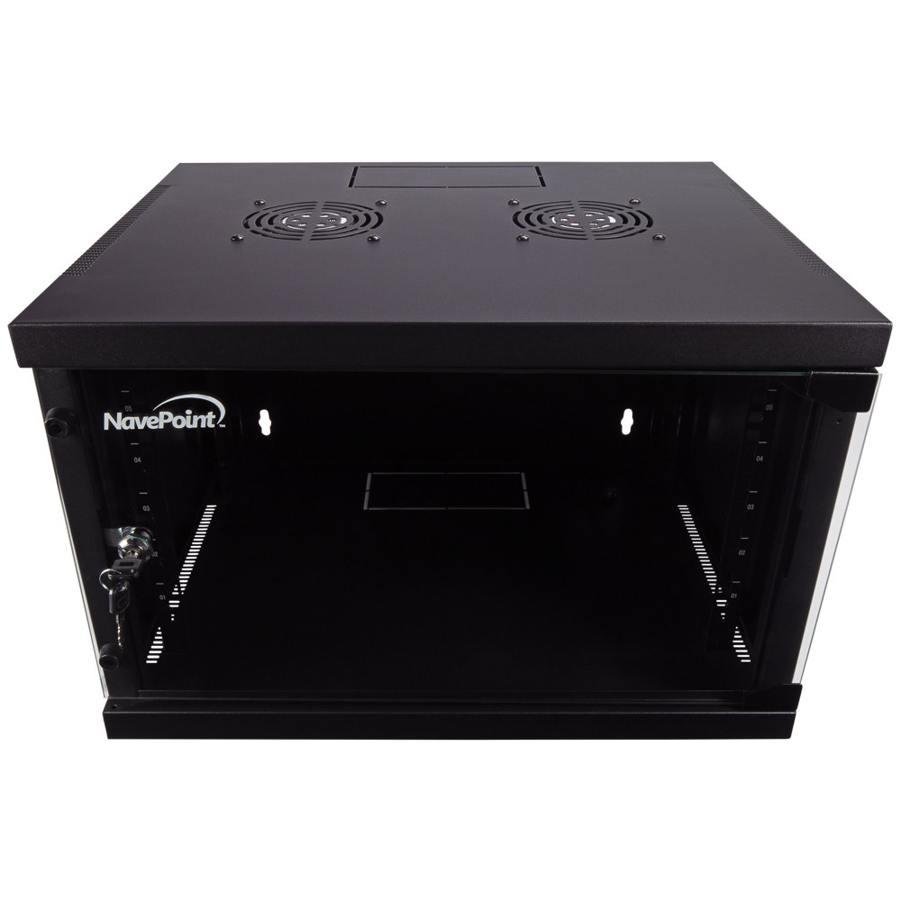 NavePoint 6U 450mm Depth Wallmount Networking Cabinet - Assembled