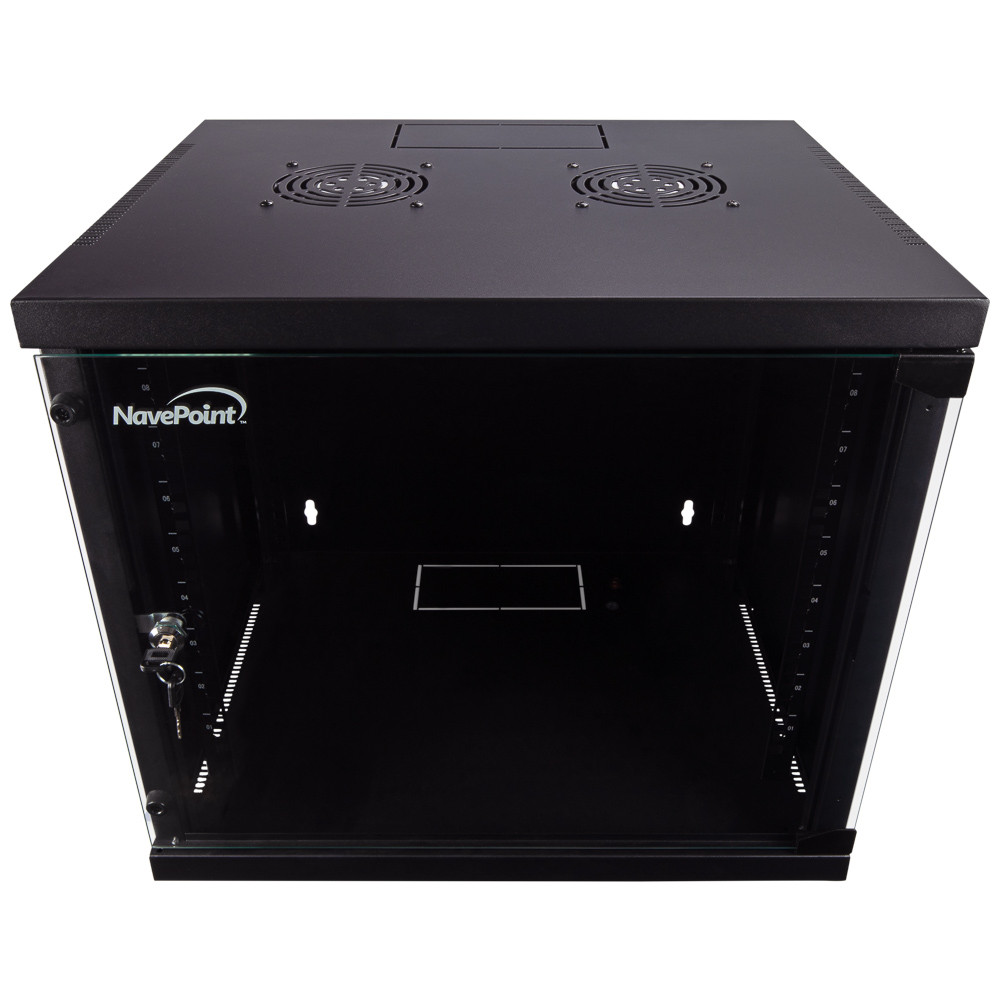 NavePoint 9U 450mm Depth Wallmount Networking Cabinet - Assembled