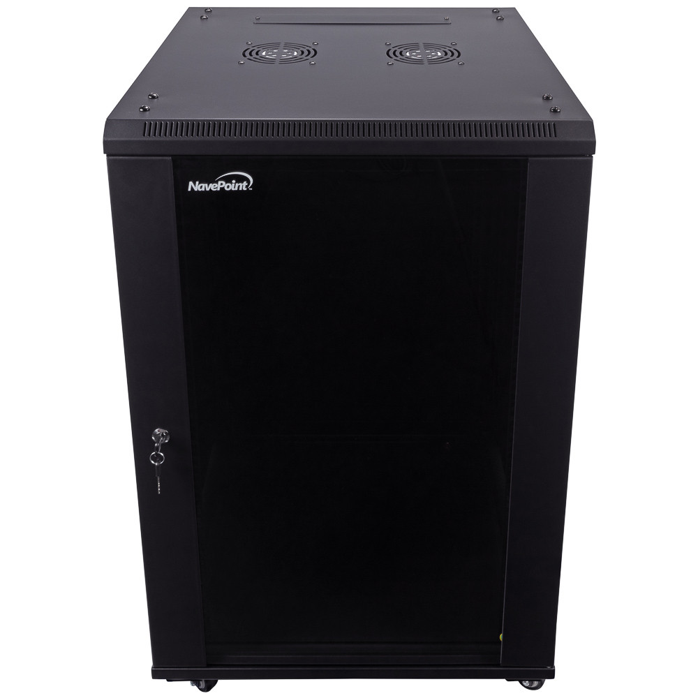 在庫処分につき大幅値下げ中 NavePoint サーバーキャビネット 45cm NavePoint 18U 600mm Depth Networking Cabinet (Performance Series
