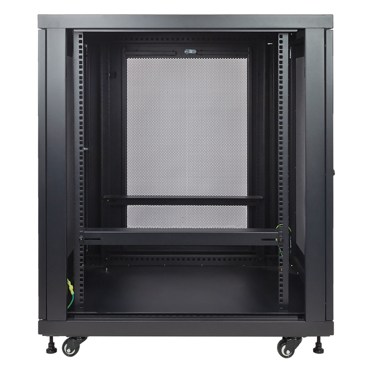 NavePoint 18U 838mm Mid Depth Perforated Networking Cabinet: Mid 