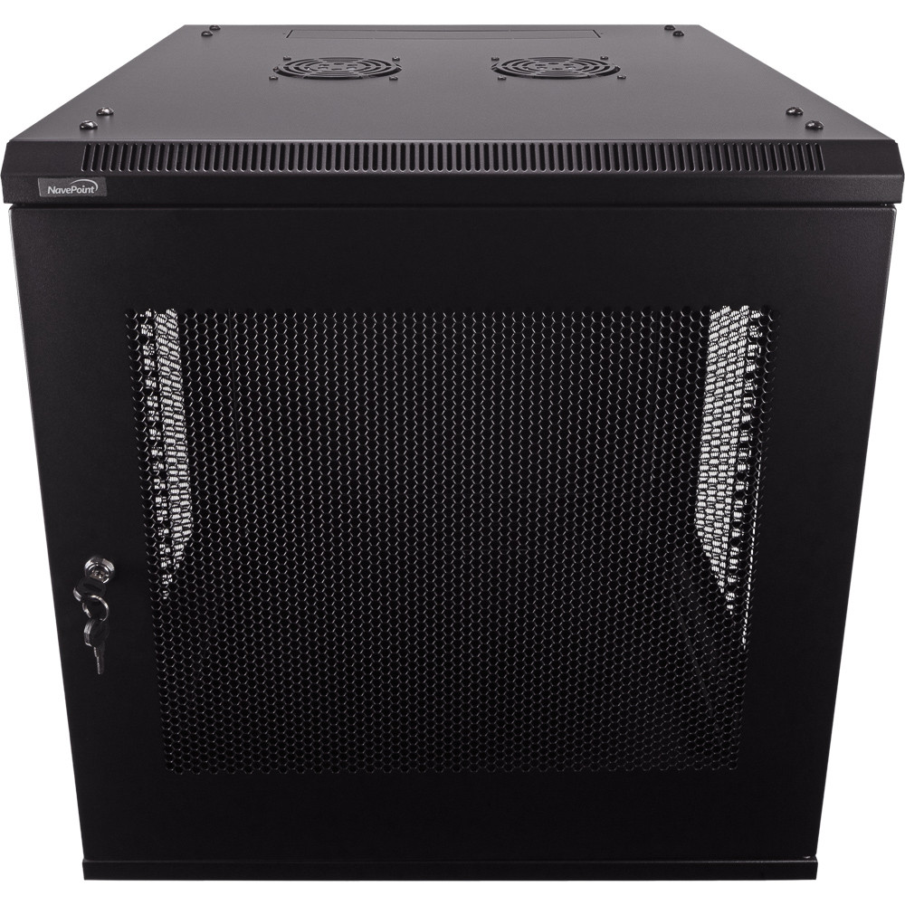 NavePoint 12U 600mm Depth Wallmount Networking Perforated Cabinet
