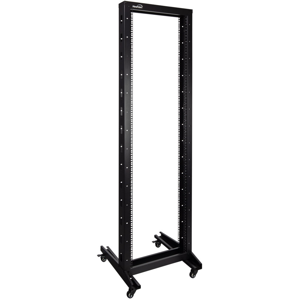 ルーデッキ NavePoint 42U 2-Post Open Frame Rack with Casters: 2-Post Racks