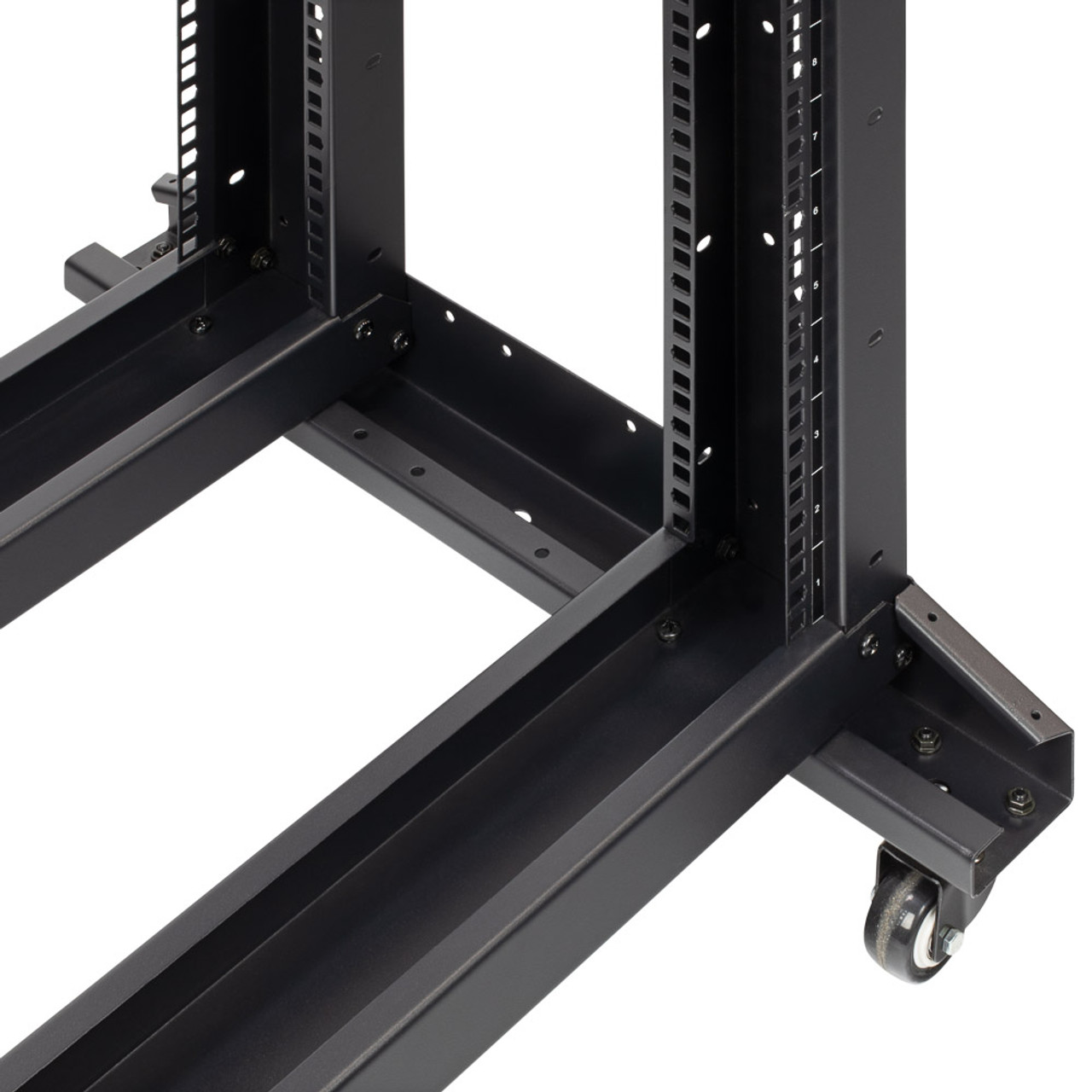 4-Post open frame server rack, adjustable depth 42U