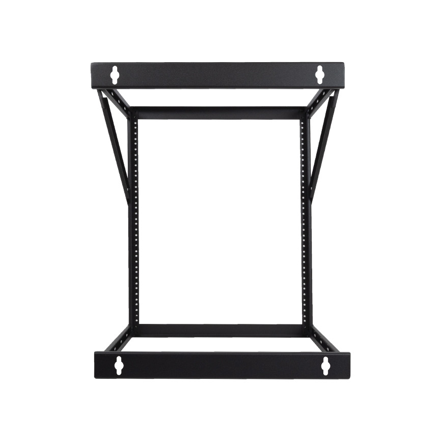 NavePoint 8U, 12U, 22U Height Expandable 2 Post Wall Mount Rack