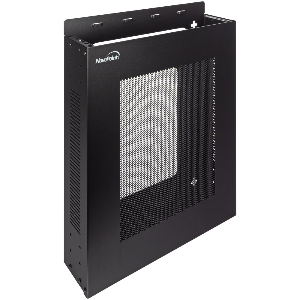 NavePoint 2U Vertical Wall Mountable Server Rack: Vertical Wall Racks