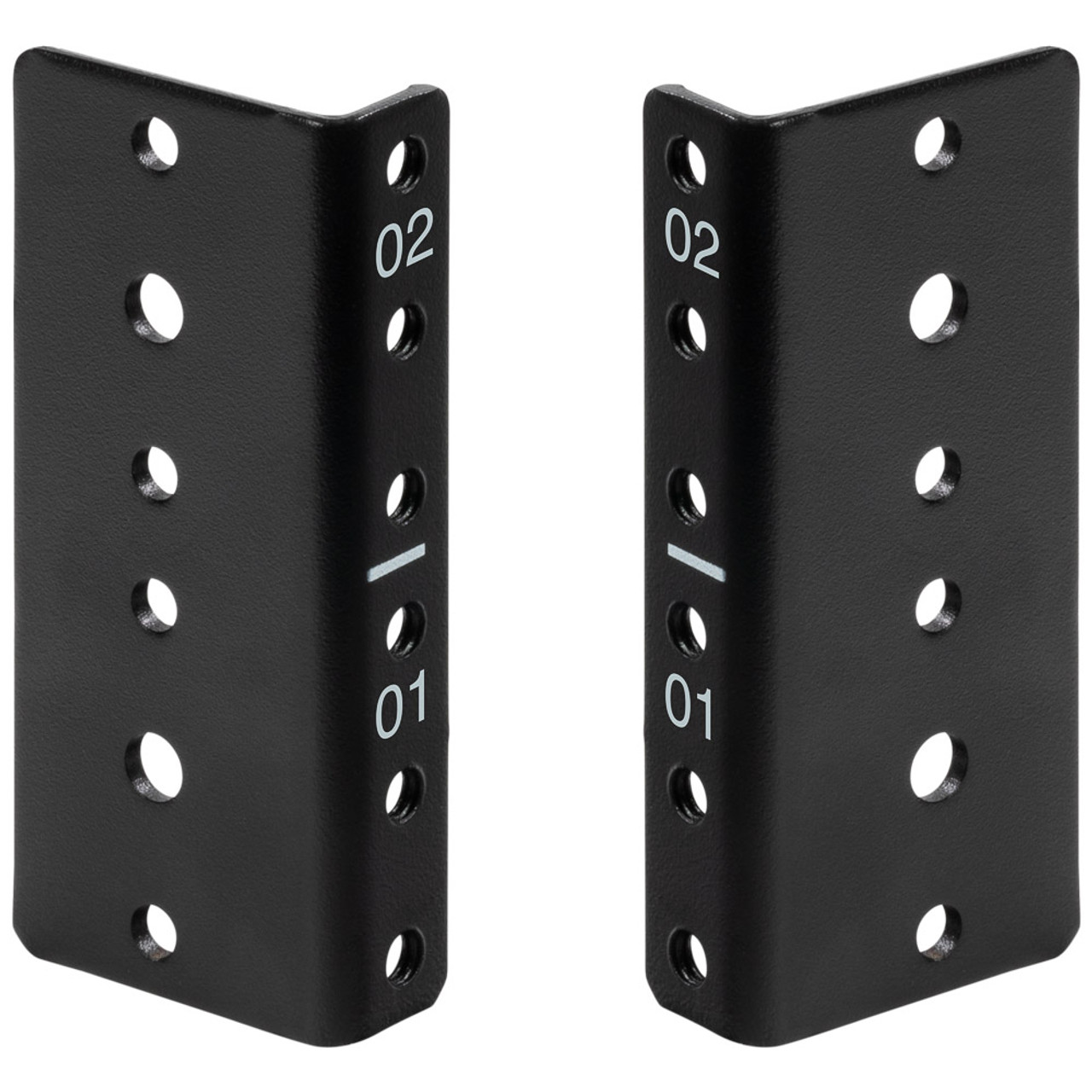 NavePoint 2U Vertical Rack Rail Pair Kit with Hardware