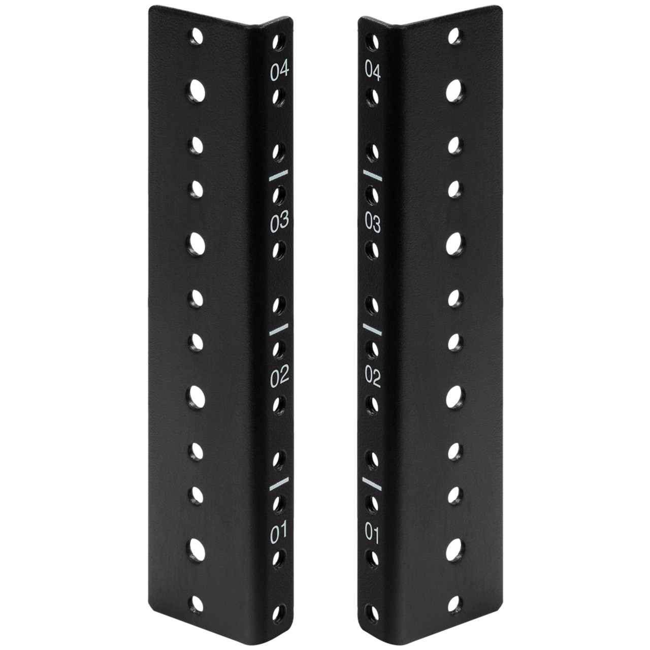 NavePoint 4U Vertical Rack Rail Pair Kit with Hardware