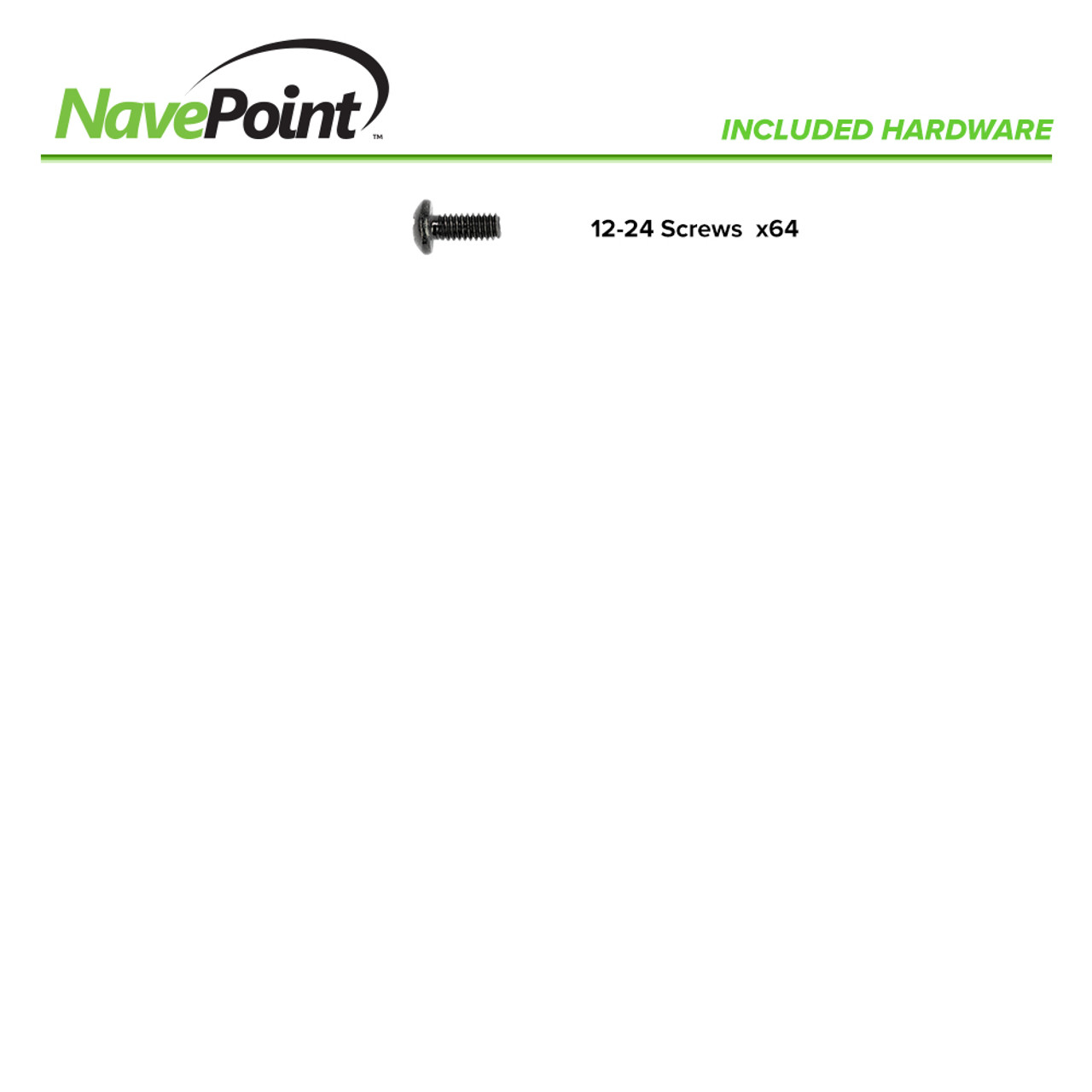 NavePoint 16U Vertical Rack Rail Pair Kit with Hardware