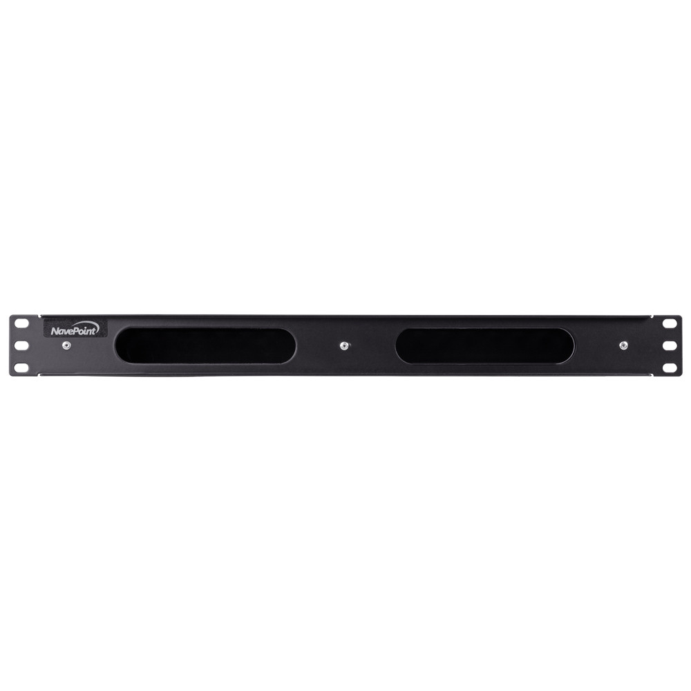 NavePoint 1U Horizontal Plastic Cable Management Raceway 2 inches