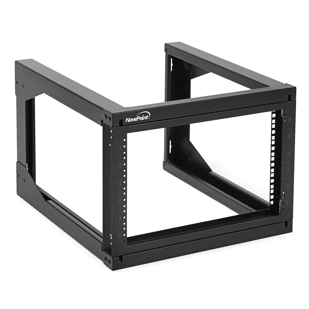 pui 24 ナイデッカー CASCADE W 23.5 NavePoint 6U Swing Gate Wallmount Rack with 24in Depth: Swing Gate