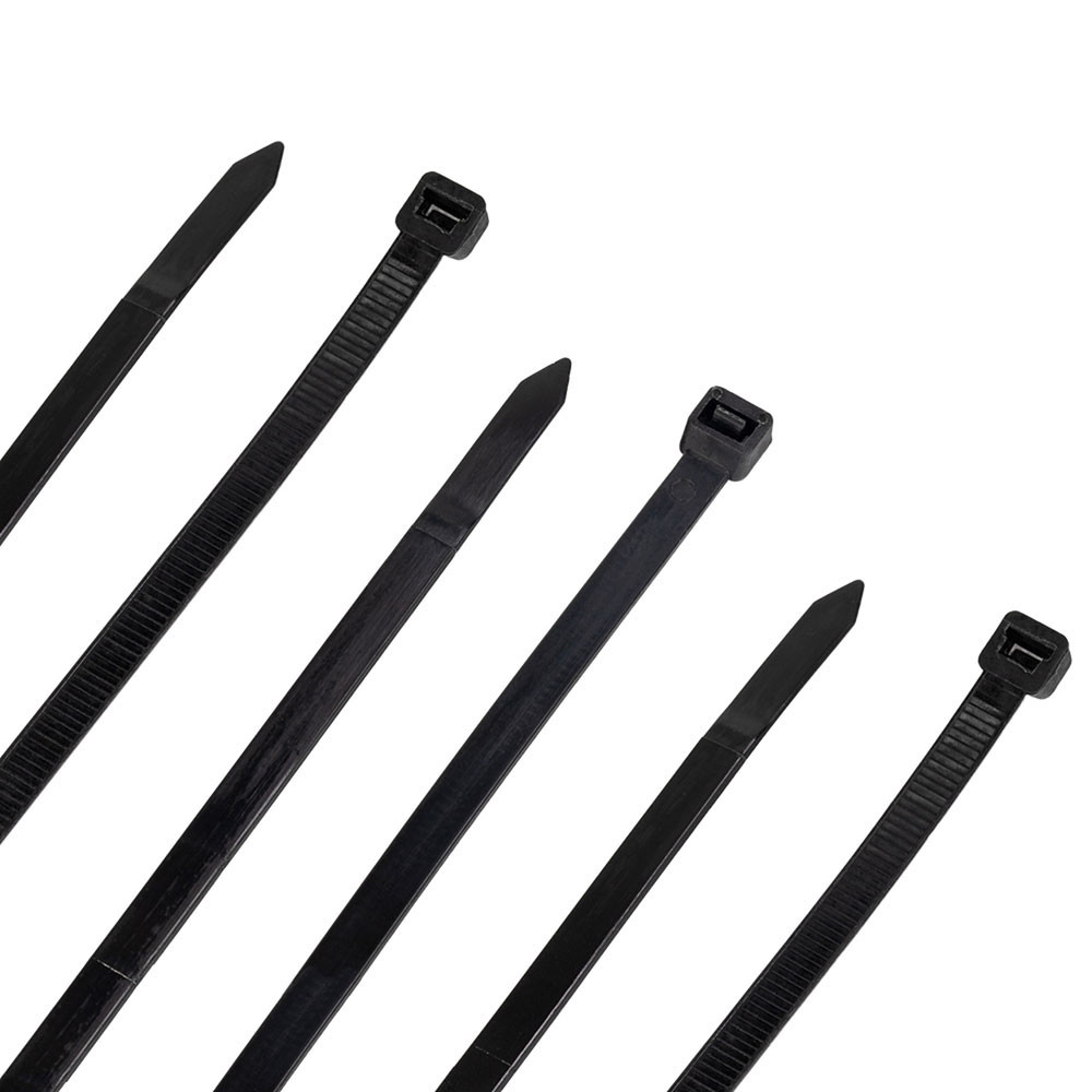 NavePoint 16 Inch Nylon Black Cable Ties 120 Lbs 100-Pack: Cable Ties