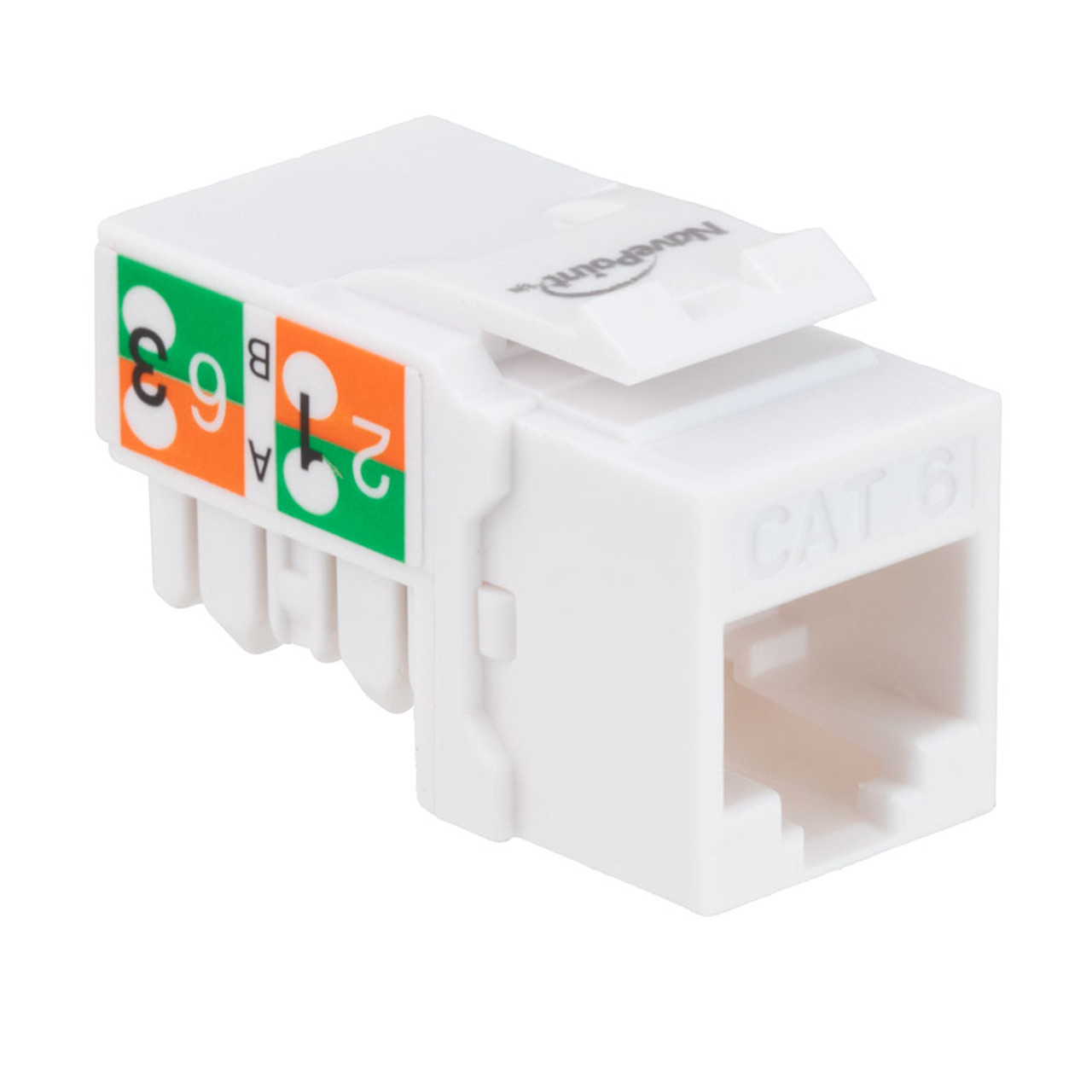 CAT6 Keystone Jack, Snap-In, 90-Degree Termination