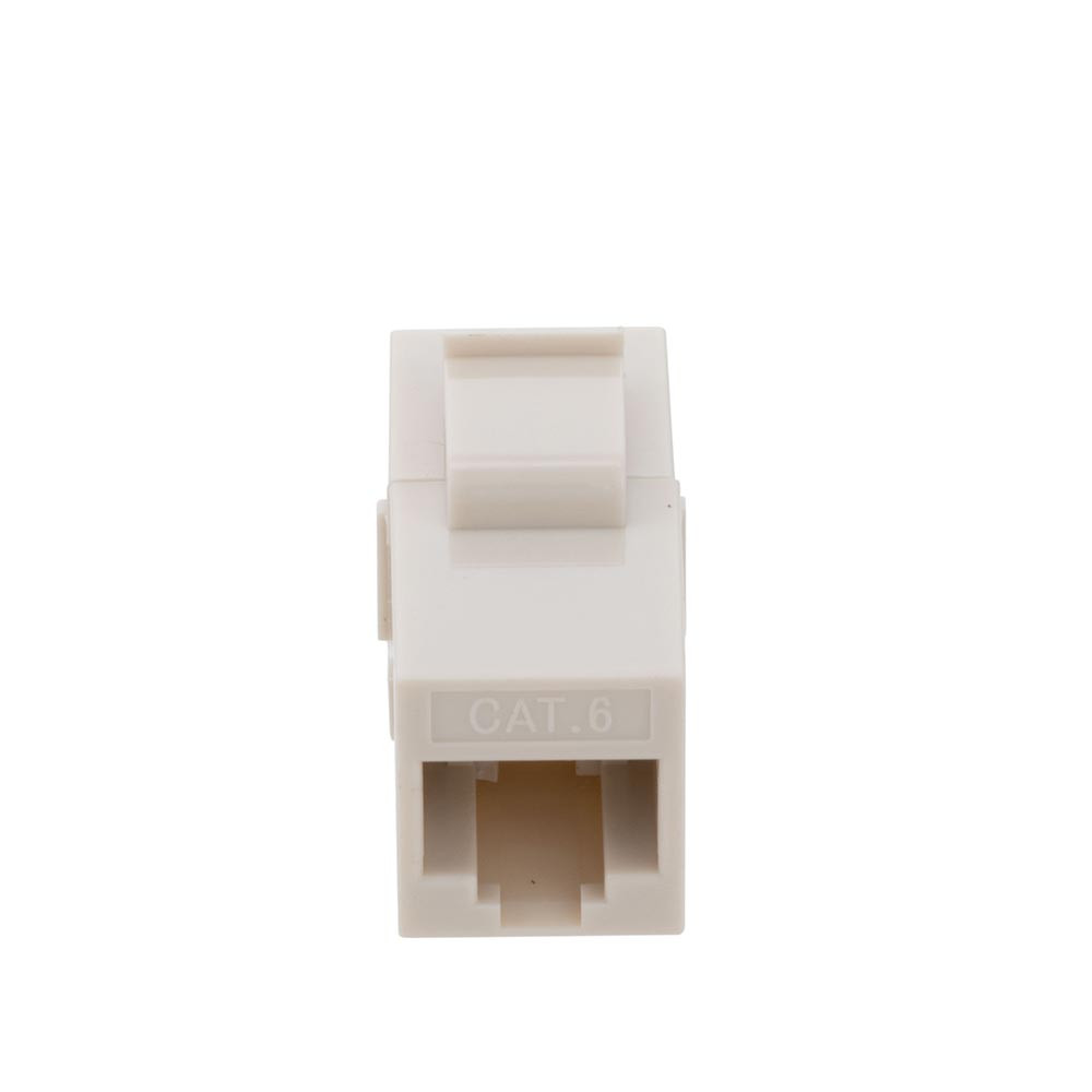 NavePoint CAT6 UTP Inline Keystone Inline Coupler, RJ45 Female to