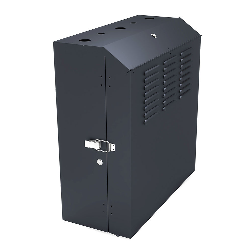 NavePoint6U Vertical Wall Mount Enclosure, Cold-Rolled Steel