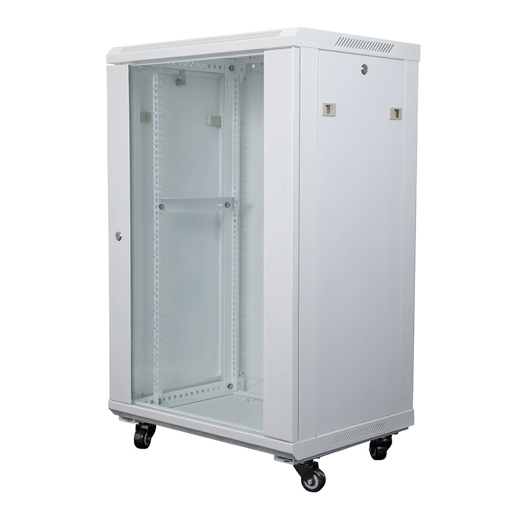 NavePoint 19-inch Wide Cold-Rolled Steel Wall Mount Cabinet, 22U