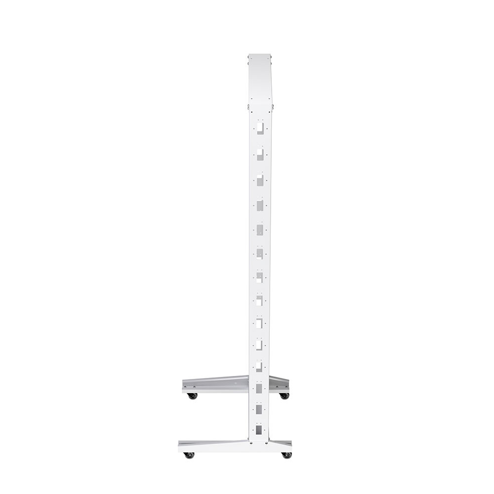 42U 2-Post Open Frame Rack, White