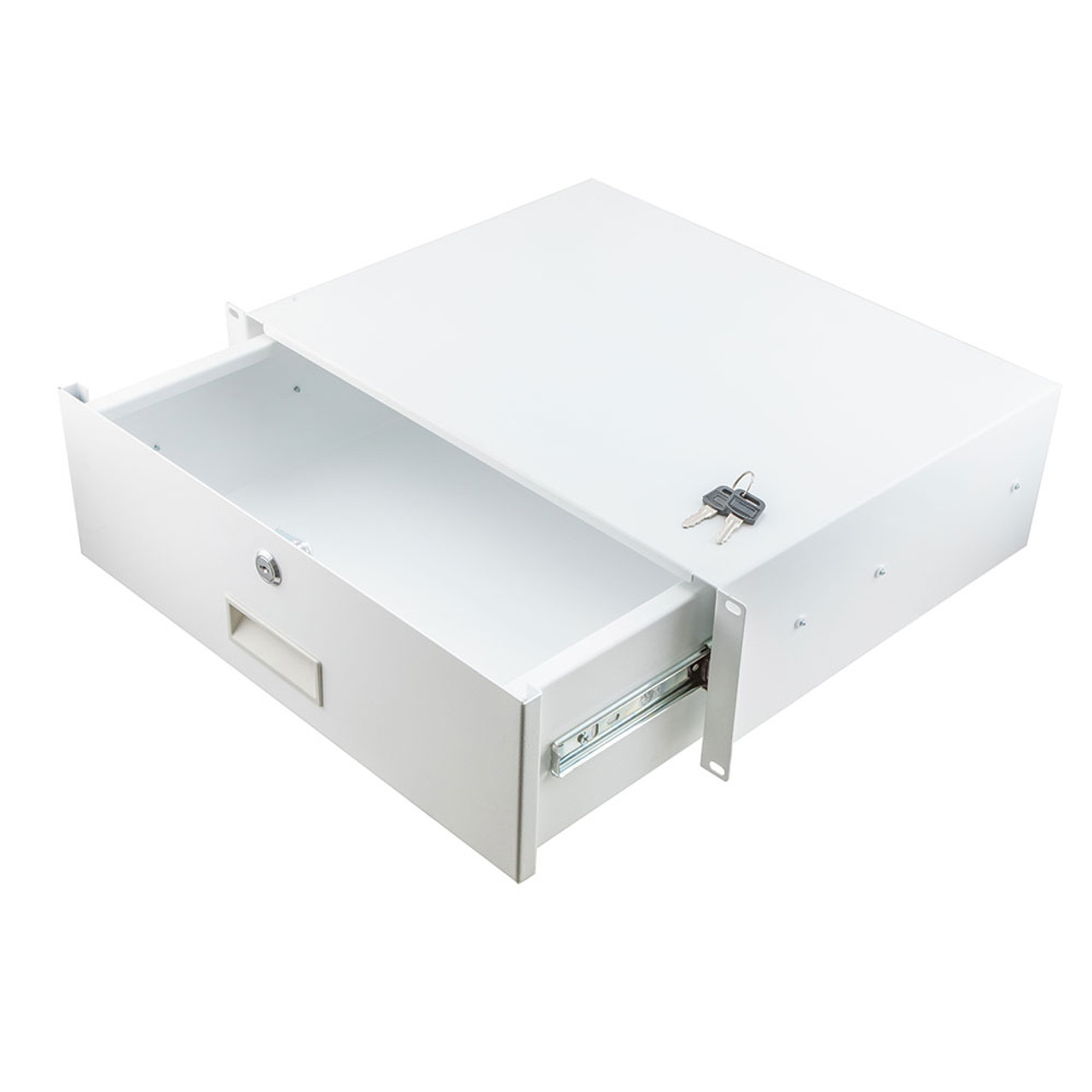 NavePoint 3U Rack Mount Drawer (RAL9003-Signal White)