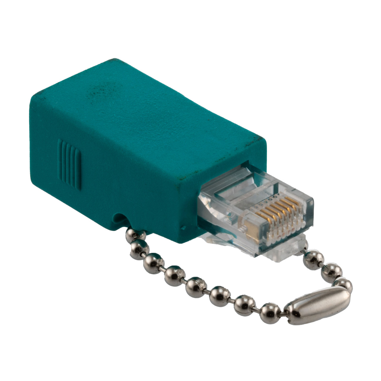 ISDN Loopback Adapter RJ48C Jack & RJ45 Male, Teal