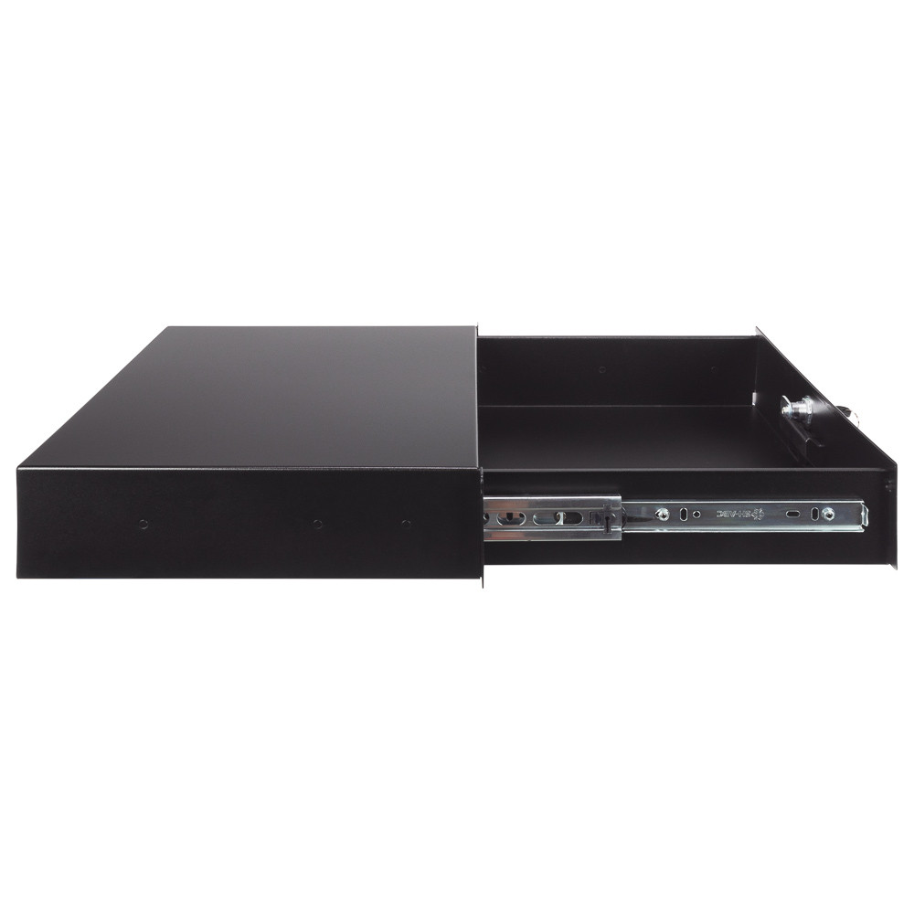 NavePoint 2U Rack Mount Drawer With Lock And Key: Rack Mount - Drawers