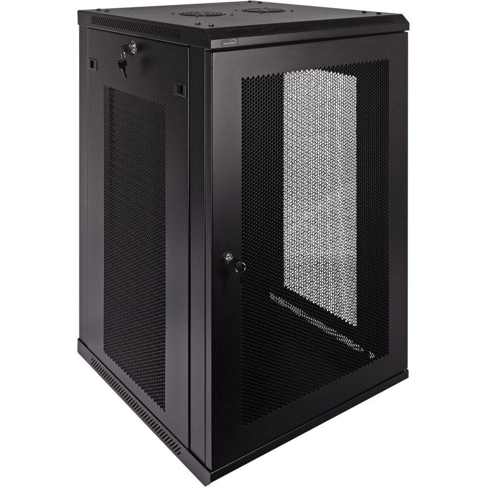 NavePoint 18U 600mm Depth Wallmount Networking Perforated Cabinet