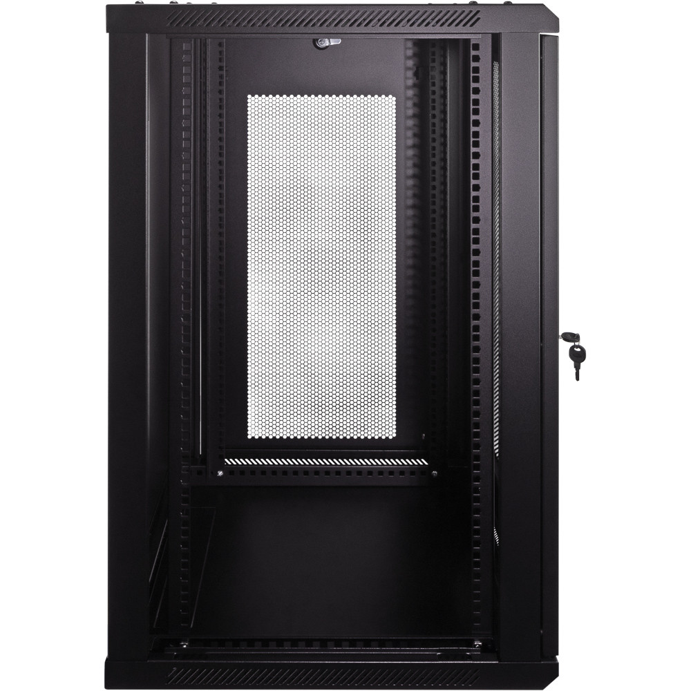NavePoint 18U 600mm Depth Wallmount Networking Perforated Cabinet
