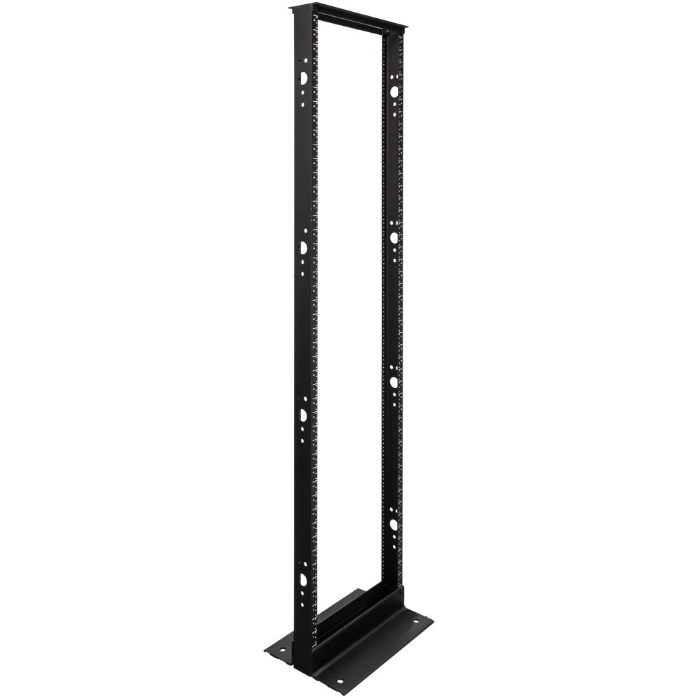 NavePoint 45U Aluminum 2-Post Open Frame Server Rack Threaded: 2