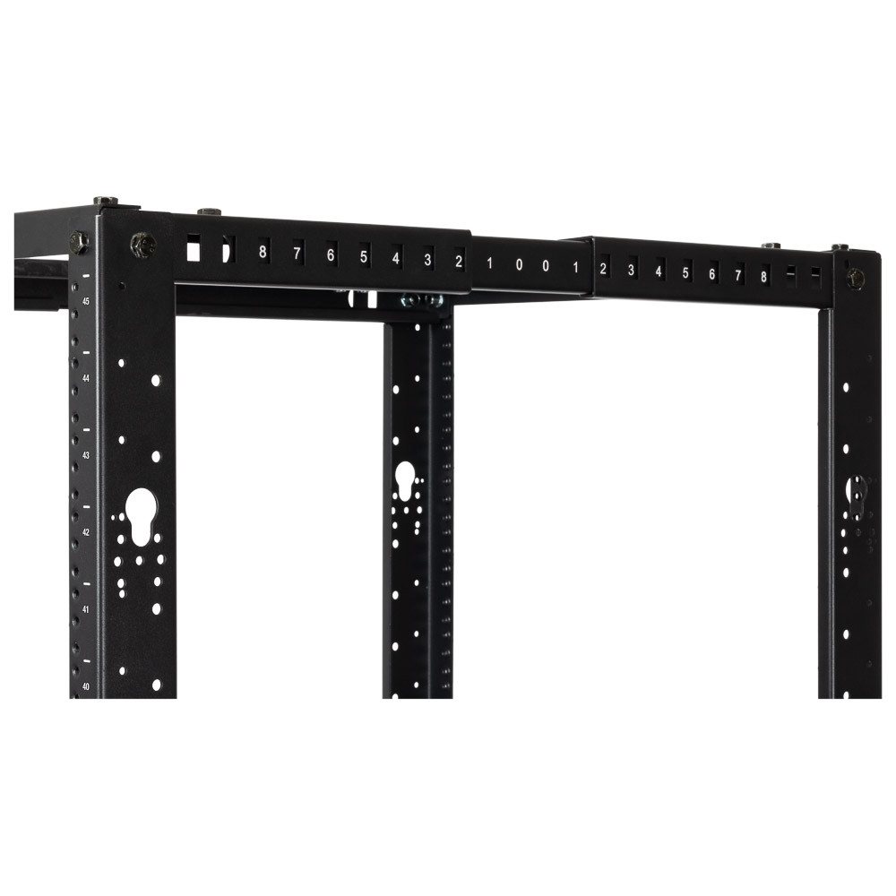 NavePoint 45U Adjustable Depth 4-Post Open Frame Rack (12-24