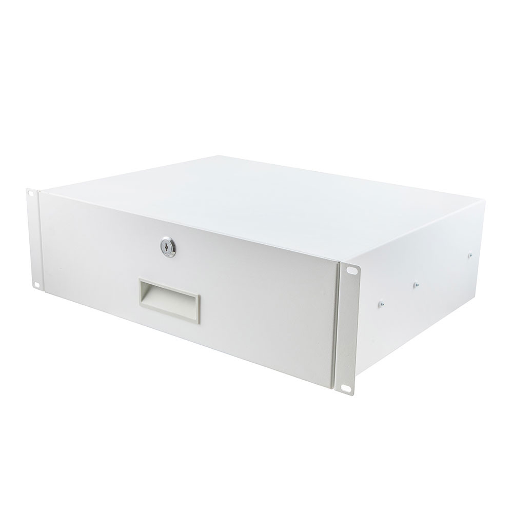 NavePoint 3U Rack Mount Drawer With Lock And Key: Rack Mount - Drawers