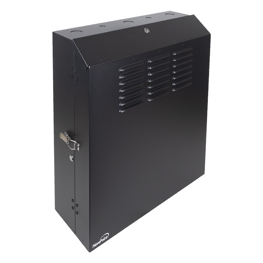 NavePoint 5U Vertical Wall Mount Rack Enclosure 20 Inch Switch Depth
