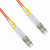 NavePoint LC-LC Fiber Optic Cable Duplex 50/125 Multimode 15M Orange