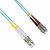 NavePoint LC-SC 10GB Fiber Optic Cable Duplex 50/125 Multimode 2M Aqua