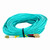 NavePoint LC-SC 10GB Fiber Optic Cable Duplex 50/125 Multimode 75M Aqua