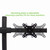 NavePoint Triple LCD Monitor Mount Holds 3 Screens to 28-Inches Black