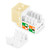 NavePoint 90 Degree Cat5e Keystone Jack Ivory 25-Pack