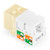 NavePoint 90 Degree Cat6 Keystone Jack Ivory 25-Pack