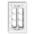 NavePoint Keystone Jack Wall Plate 6-Port White 10-Pack