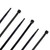 NavePoint 16 Inch Nylon Black Cable Ties 50 Lbs  100 Pack