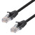Ethernet Patch Cable CAT5E, UTP, 24AWG, 0.5 Ft,  10 pack, Black