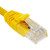 Ethernet Patch Cable CAT5E, UTP, 24AWG, 1 Ft,  10 pack, Yellow