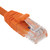 Ethernet Patch Cable CAT5E, UTP, 24AWG, 2 Ft,  10 pack, Orange