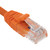 Ethernet Patch Cable CAT5E, UTP, 24AWG, 5 Ft,  10 pack, Orange