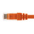 Ethernet Patch Cable CAT6, UTP, 24AWG, 10 Ft,  10 pack, Orange