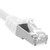 Ethernet Patch Cable CAT6A, S/FTP, 26AWG, 0.5 Ft,  5 pack, White