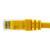 Ethernet Patch Cable CAT6A, UTP, 24AWG, 0.5 Ft,  10 pack, Yellow